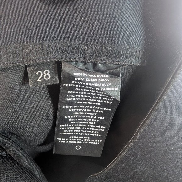 J Brand | Dellah High Rise Black Denim Legging In Fearful - Picture 7 of 15